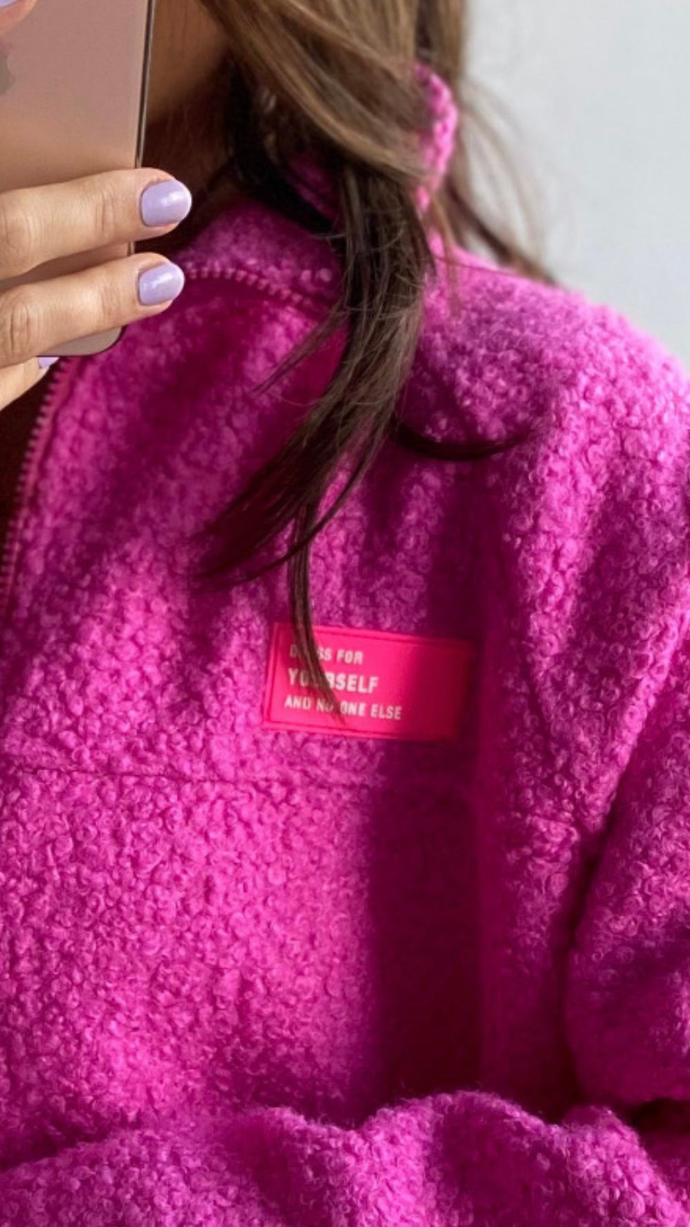 TEDDY Jacke " Dress for Yourself " / pink Art. 12663