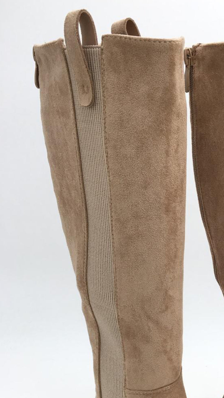 Stretch-Stiefel lang " A-976 " / beige Art. 12353