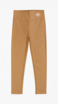 KIDS Lederlook L e g g i n g s  / camel Art. LH03