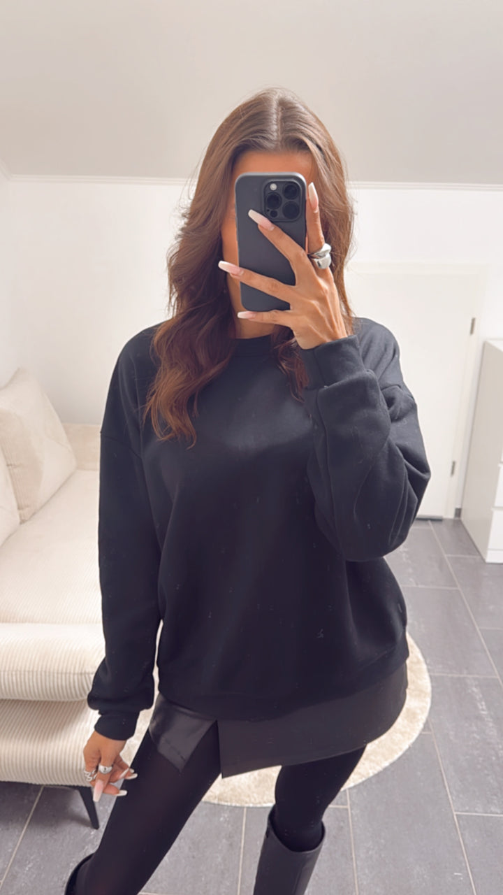 simpler Pullover / schwarz Art. 8159