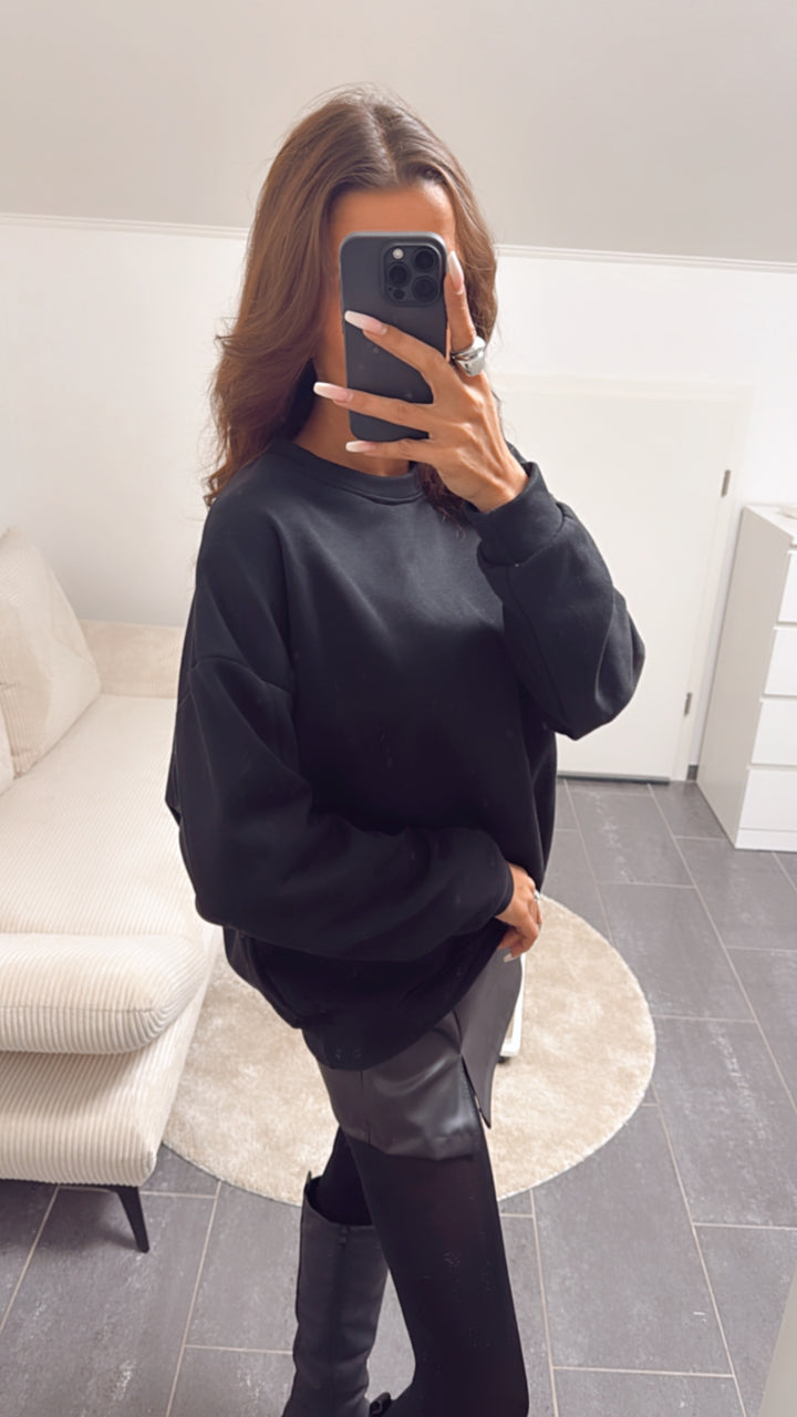 simpler Pullover / schwarz Art. 8159