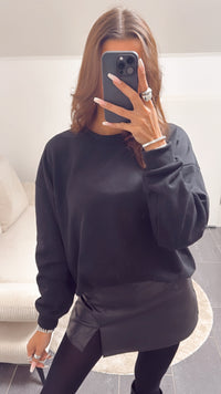 simpler Pullover / schwarz Art. 8159