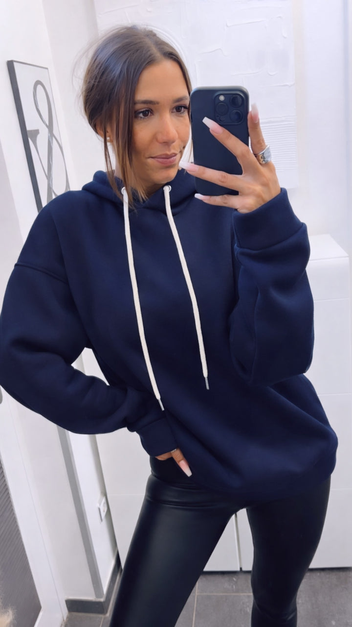 UNISEX Original mamell Hoodie / dunkles marine blau Art. 13363