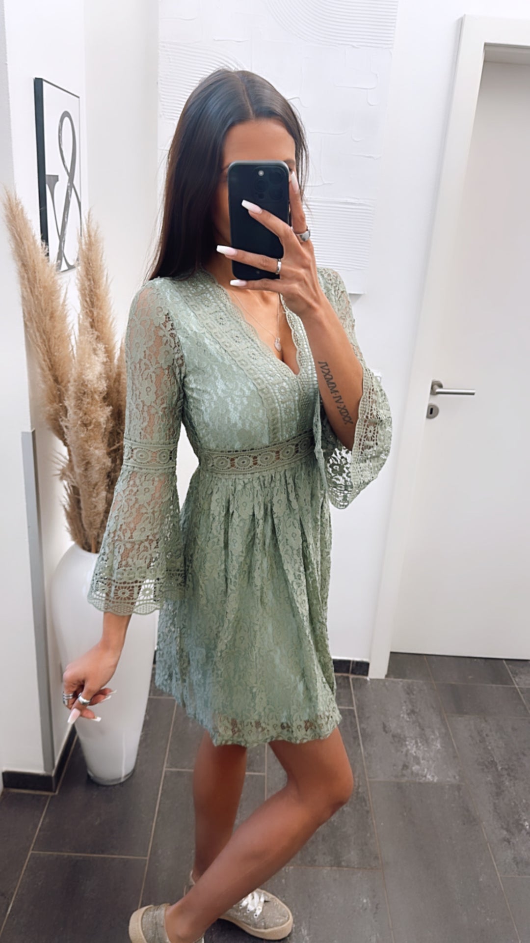 Boho Kleid / khaki Art. 5834