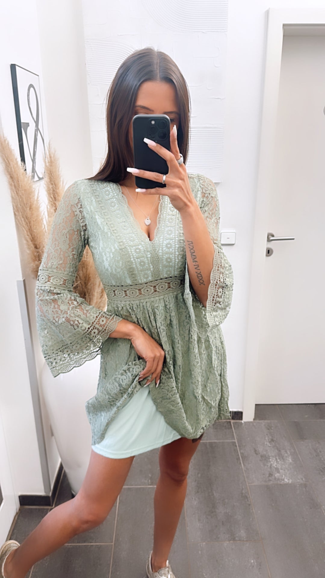 Boho Kleid / khaki Art. 5834