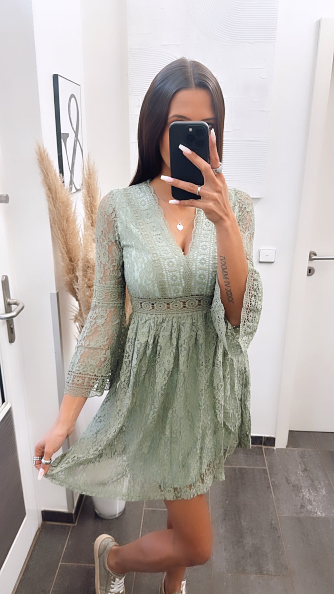 Boho Kleid / khaki Art. 5834
