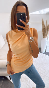 hochgeschnittenes Top / soft orange Art. 9485