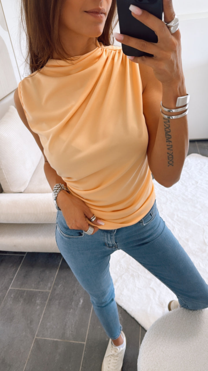 hochgeschnittenes Top / soft orange Art. 9485