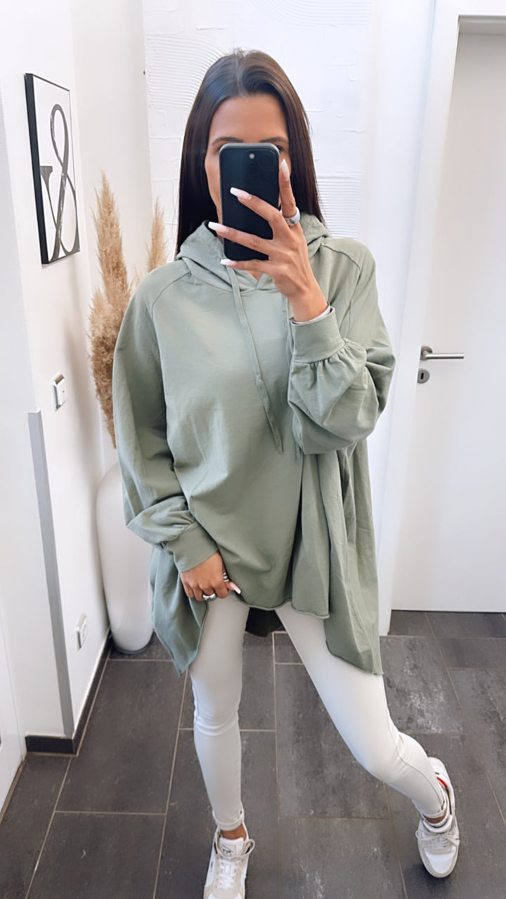 Vokuhila Hoodie / khaki Art. 5911