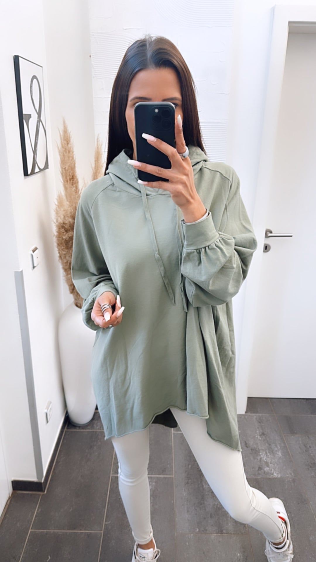 Vokuhila Hoodie / khaki Art. 5911