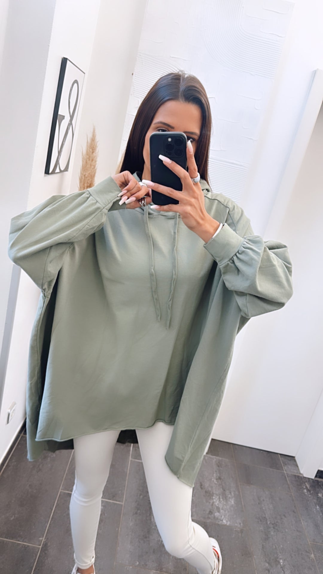 Vokuhila Hoodie / khaki Art. 5911
