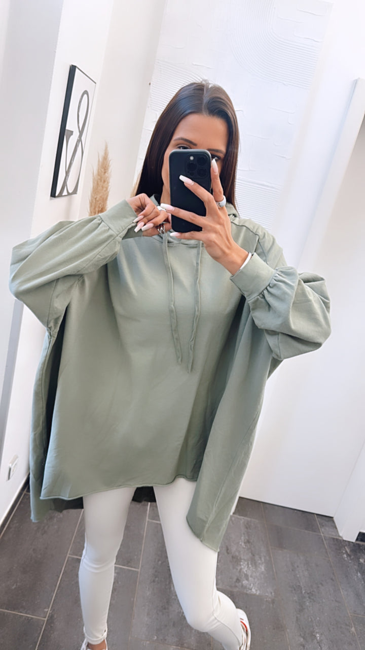 Vokuhila Hoodie / khaki Art. 5911