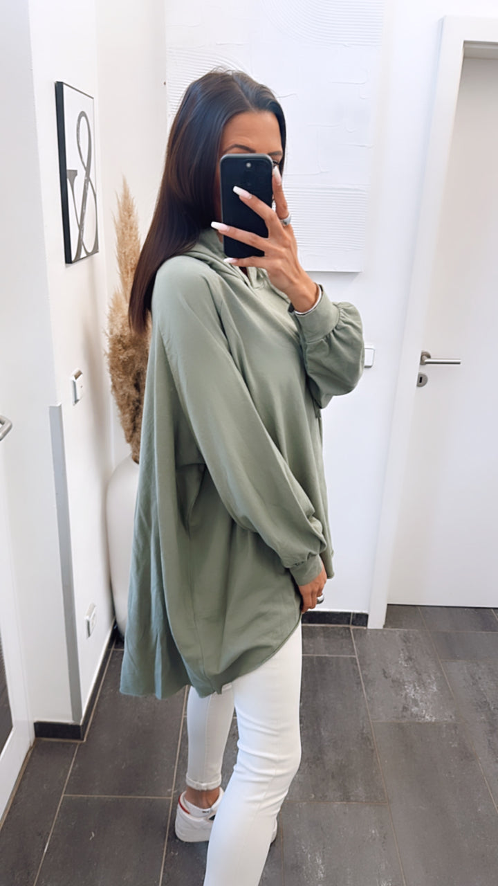 Vokuhila Hoodie / khaki Art. 5911