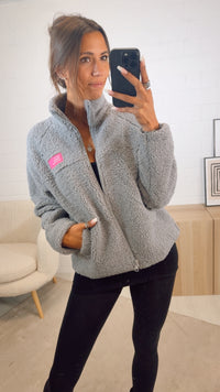 TEDDY Jacke " Dress for Yourself " / grau Art. 12590