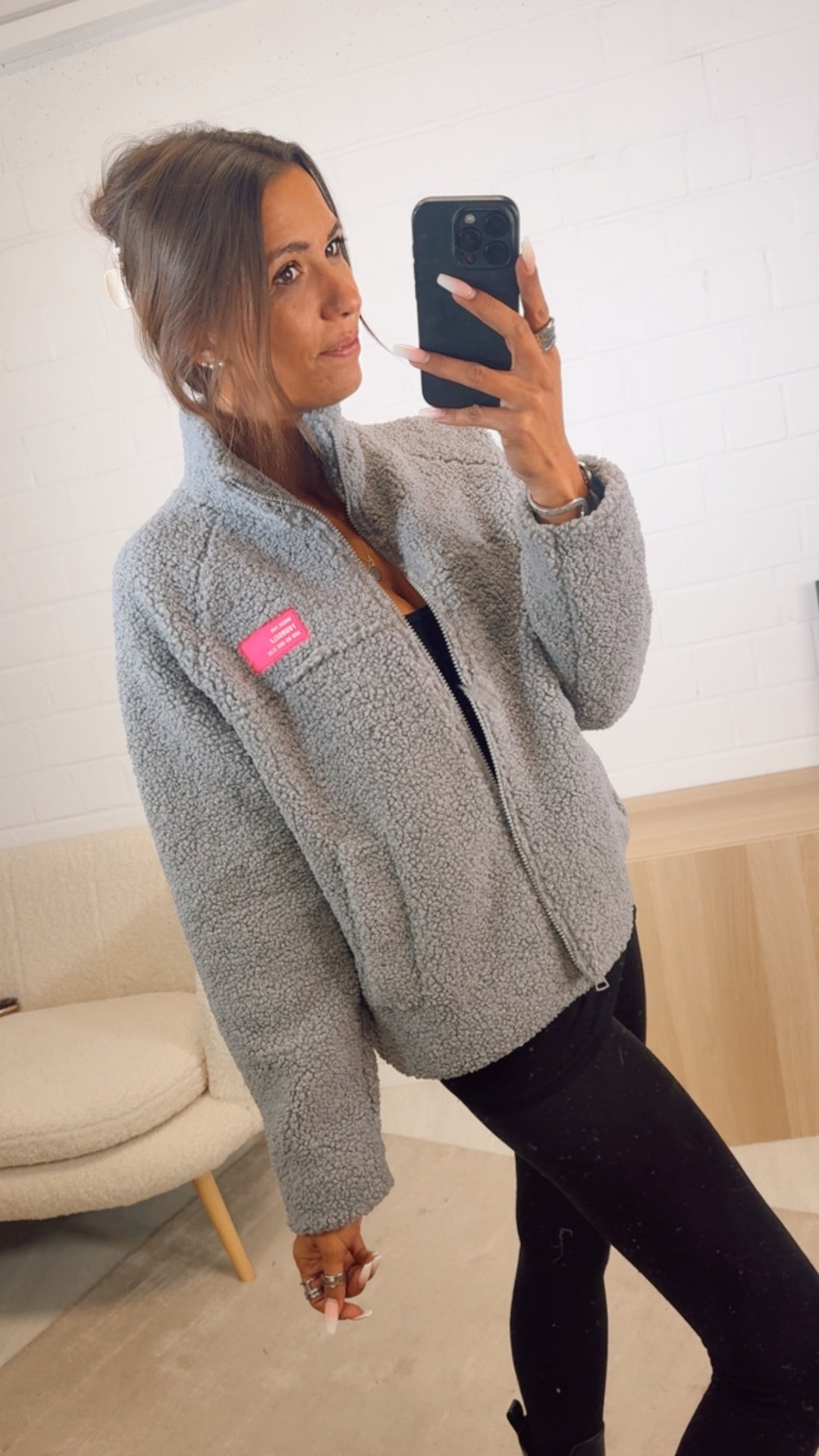 TEDDY Jacke " Dress for Yourself " / grau Art. 12590