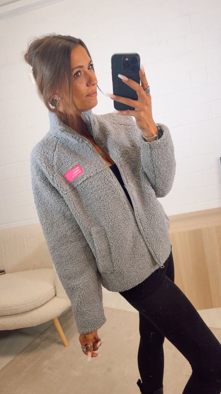 TEDDY Jacke " Dress for Yourself " / grau Art. 12590