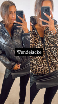 Wende Jacke Leo - Schwarz - glänzend / Leo - Schwarz Art. 12591