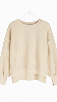 Sweater im TEDDY Look / creme Art. 12648