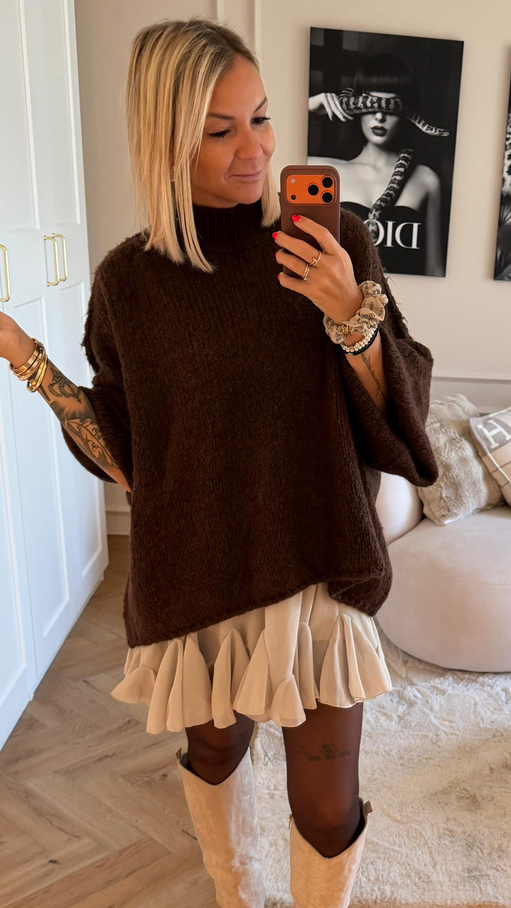 Ultra Oversize Kuschel - Pullover / schoko braun Art. 12751