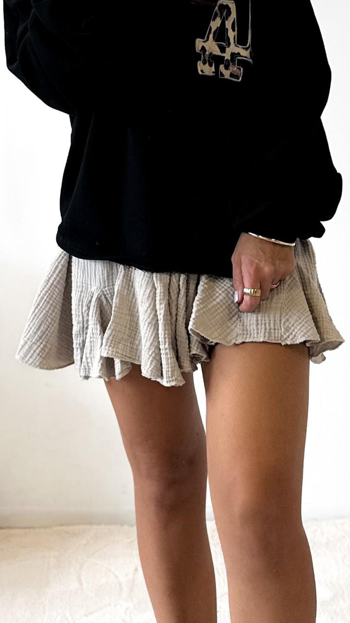 MUSSELIN ausgestellter Hosen Rock / beige Art. 12932