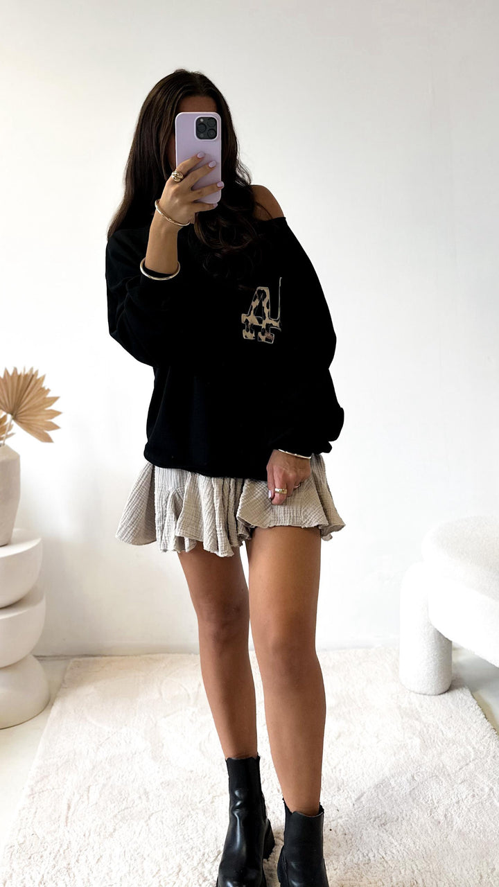 MUSSELIN ausgestellter Hosen Rock / beige Art. 12932