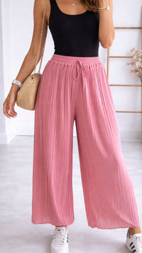 Plissee Hose / helle Beere Art. 8845
