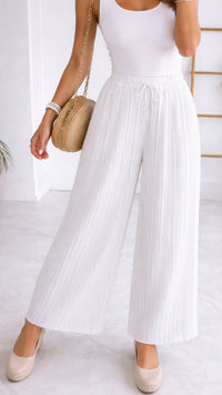 Hose Plissee / weiss Art. 0931