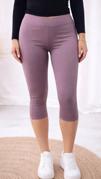 SPORTY Capri Leggings / flieder Art. 14470