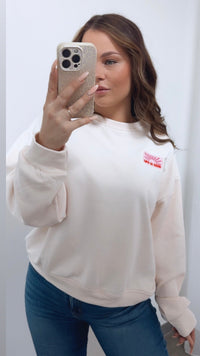 Sweater " Life is good " / beige Art. 14739