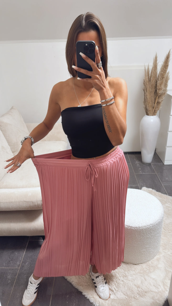 Plissee Hose / helle Beere Art. 8845
