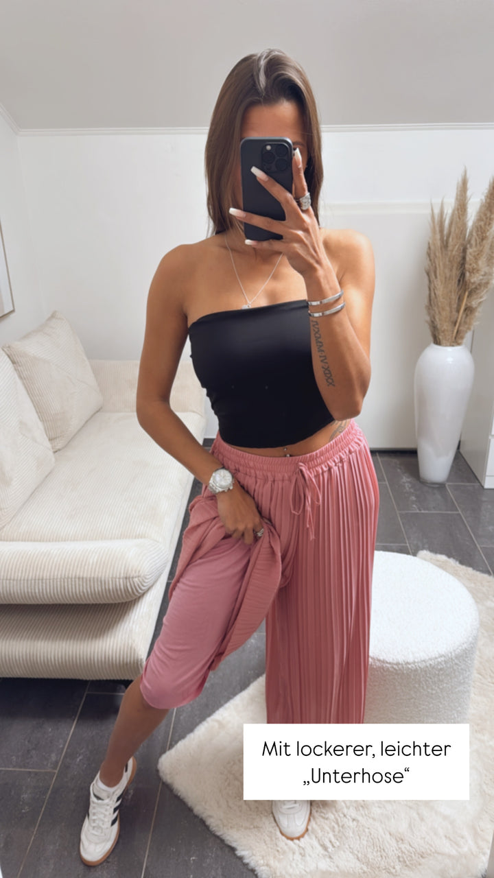 Plissee Hose / helle Beere Art. 8845