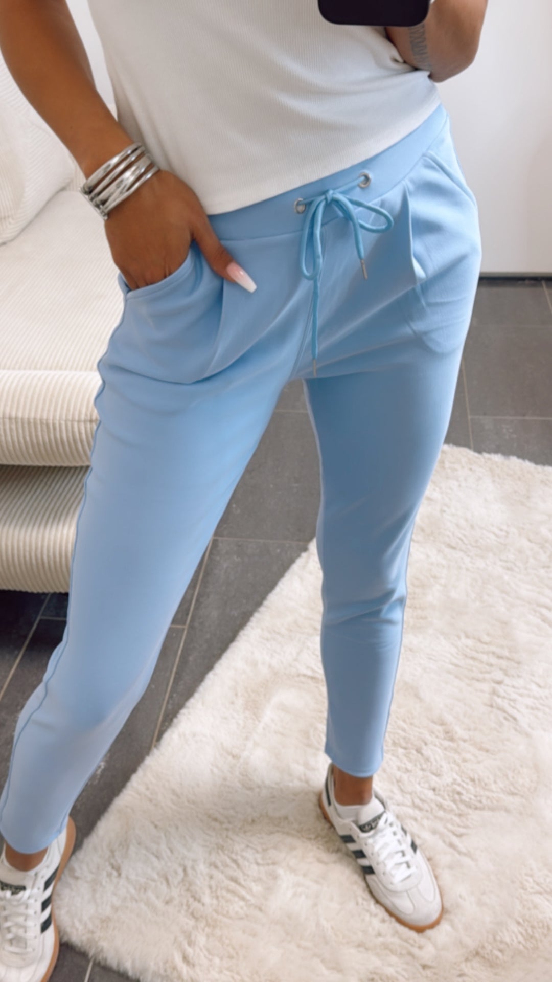 Hose „Classic“ / hell blau Art. 8928