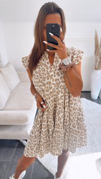 Musselin Hängerchen Kleid / leo ULTRA HELL Art. 10473