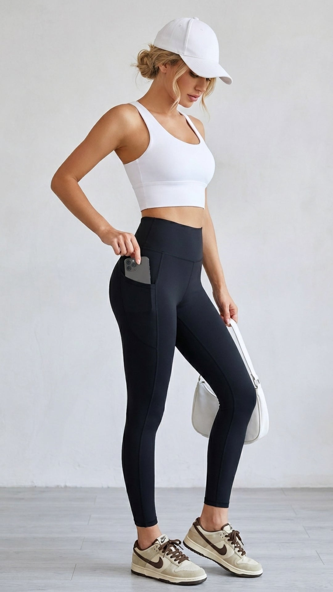 Leggings mit Handytasche / schwarz Art. 5028