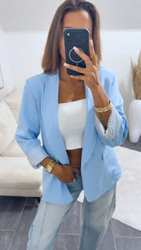 Blazer gestreiftes Innenfutter / hell blau Art. 15005