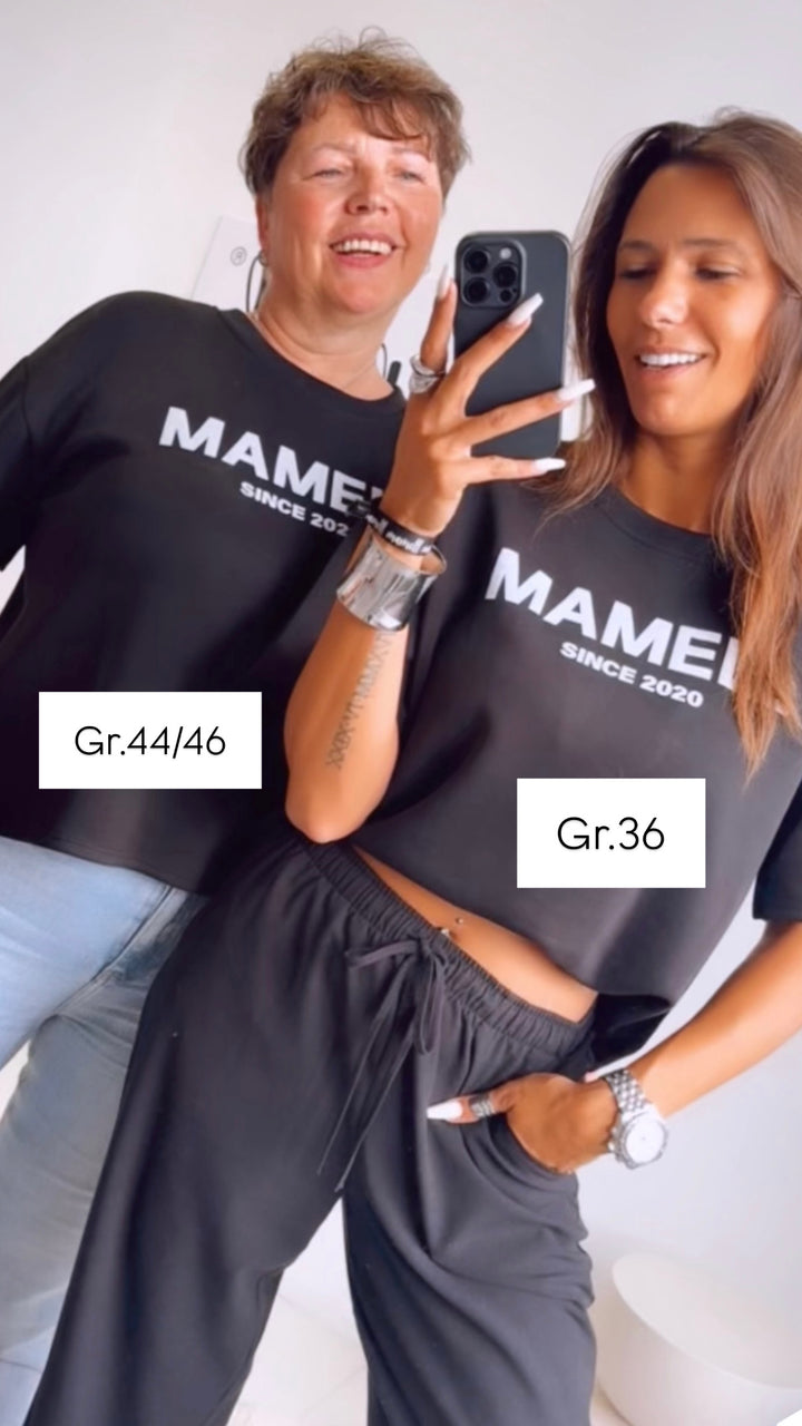ORIGINAL " mamell " Statement T-Shirt / schwarz Art. 10889