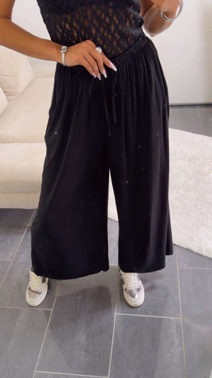 Softe Stoff Hose / schwarz Art. 15071