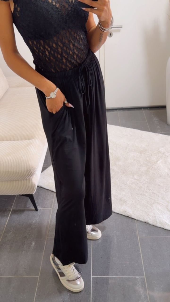 Softe Stoff Hose / schwarz Art. 15071