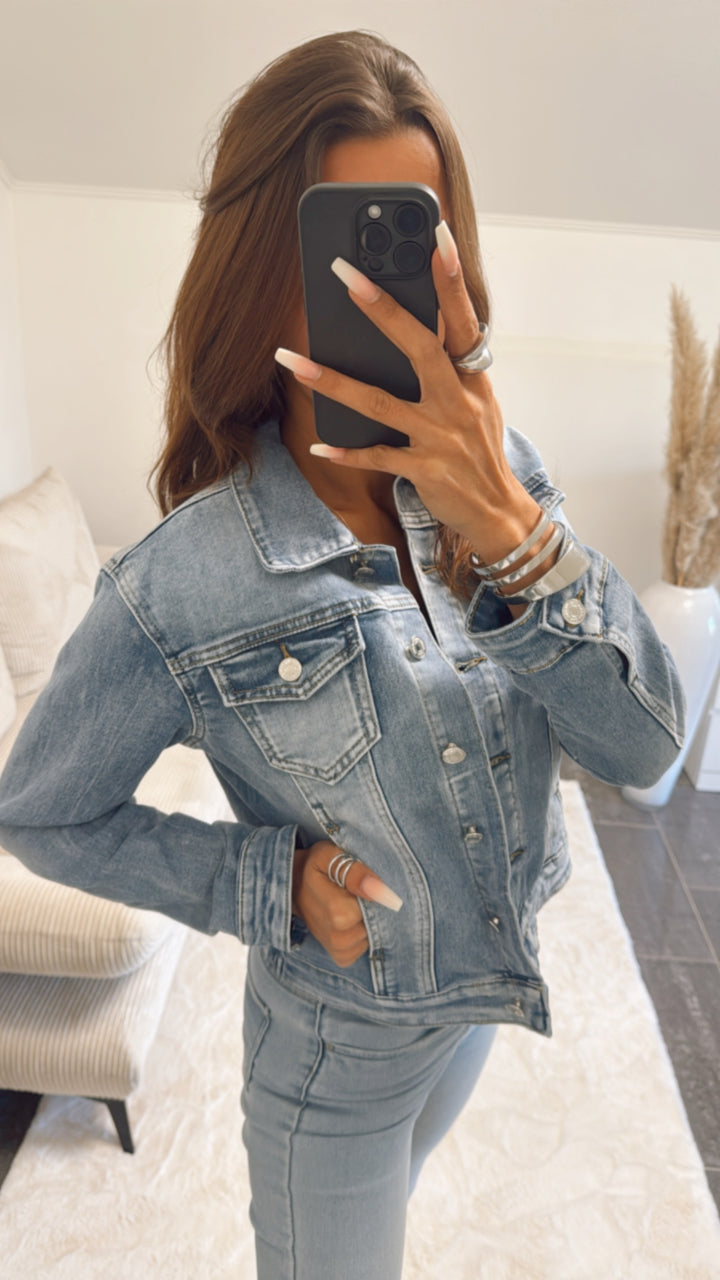 schlichte Denim Jacke / denim Art. 9056