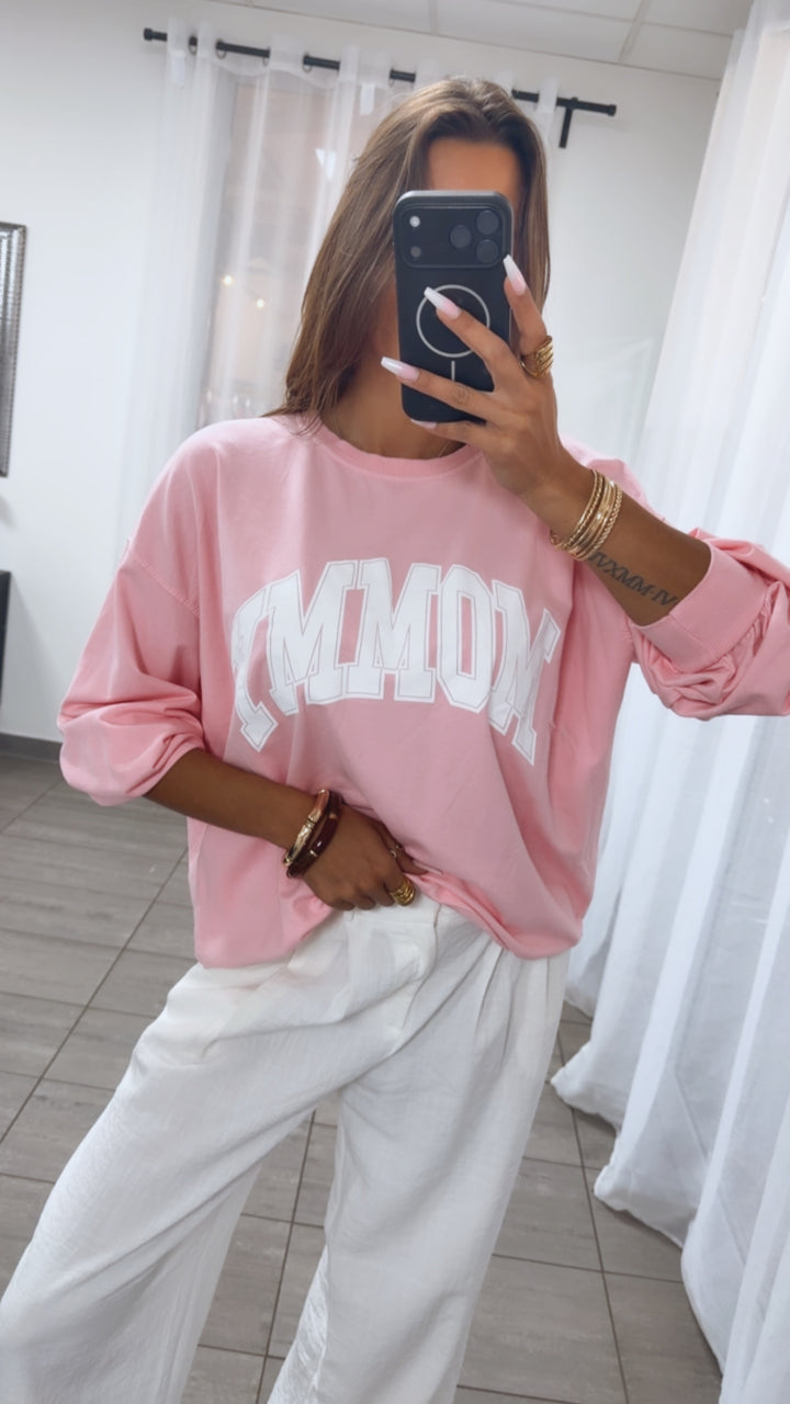MOMMY Oversize Sweatshirt / zart rosa Art.15091