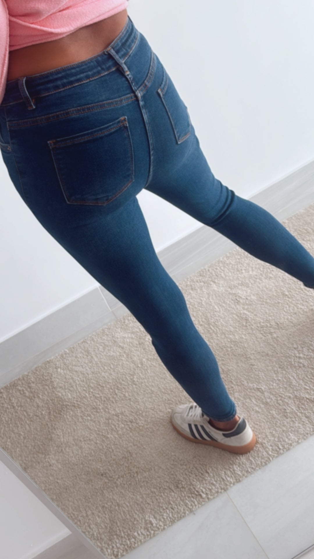 high waist Jeans " SHW8944 " / ultra intensives blau Art. 11112