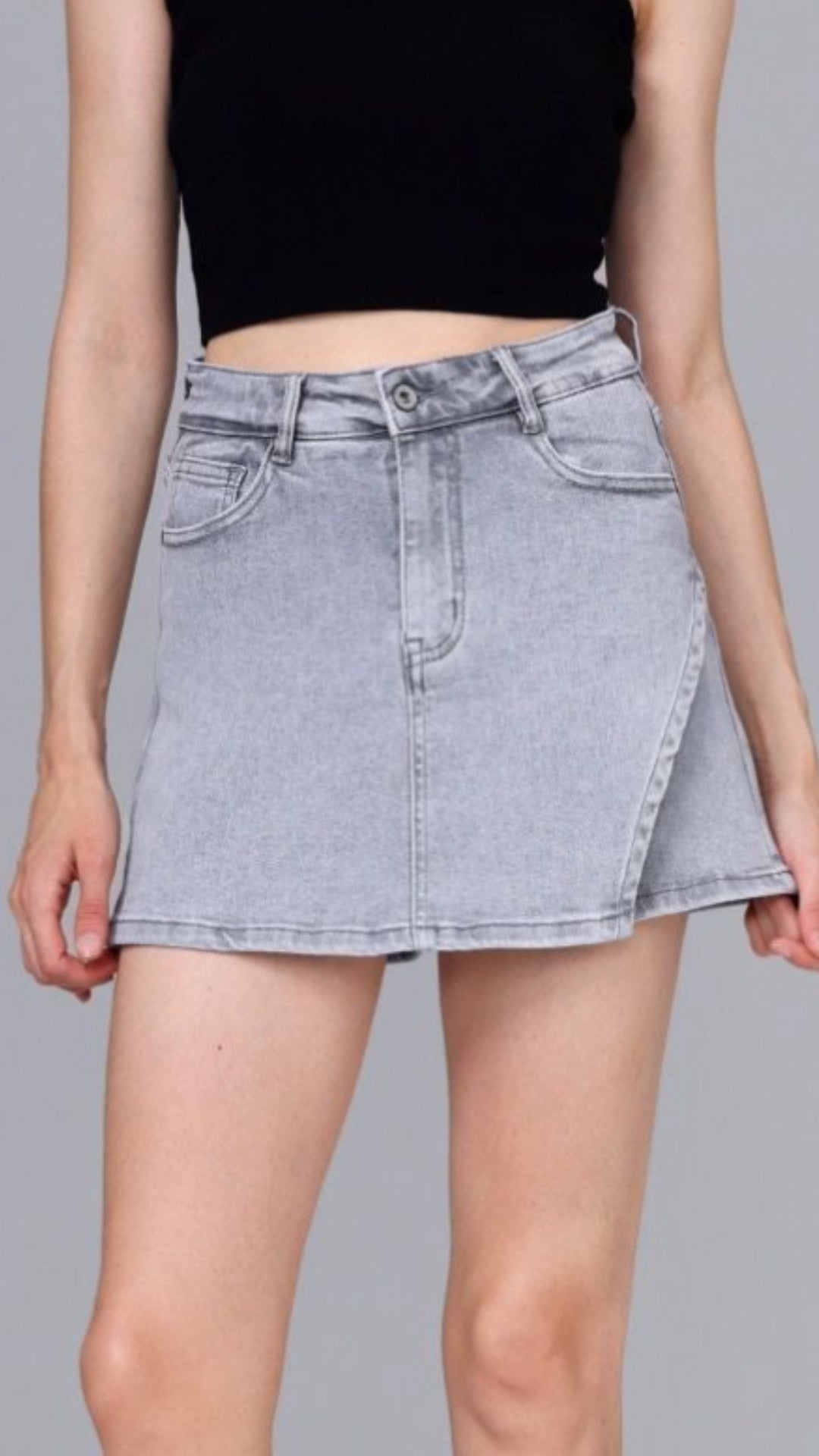 DENIM Hosenrock " HM6753-2 " / helles grau Art. 11137