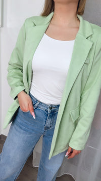 Velours Blazer / mint Art.13939