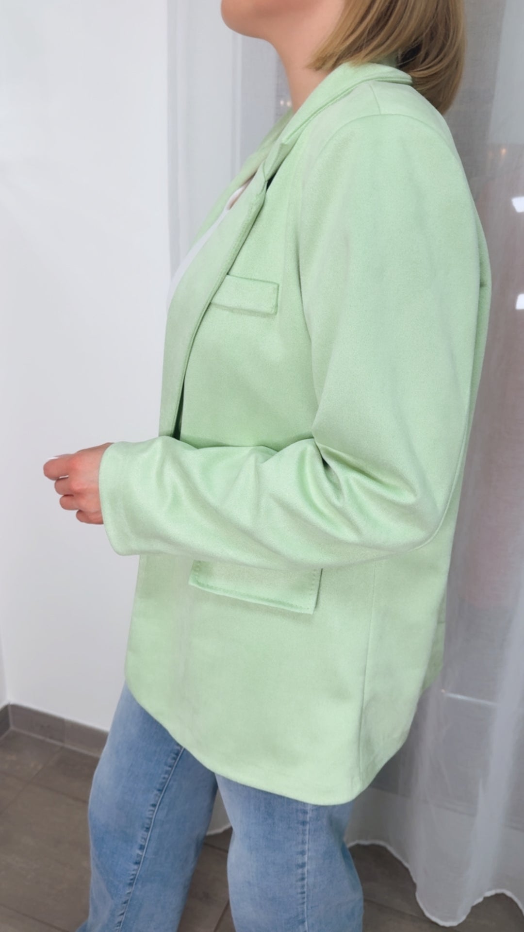 Velours Blazer / mint Art.13939