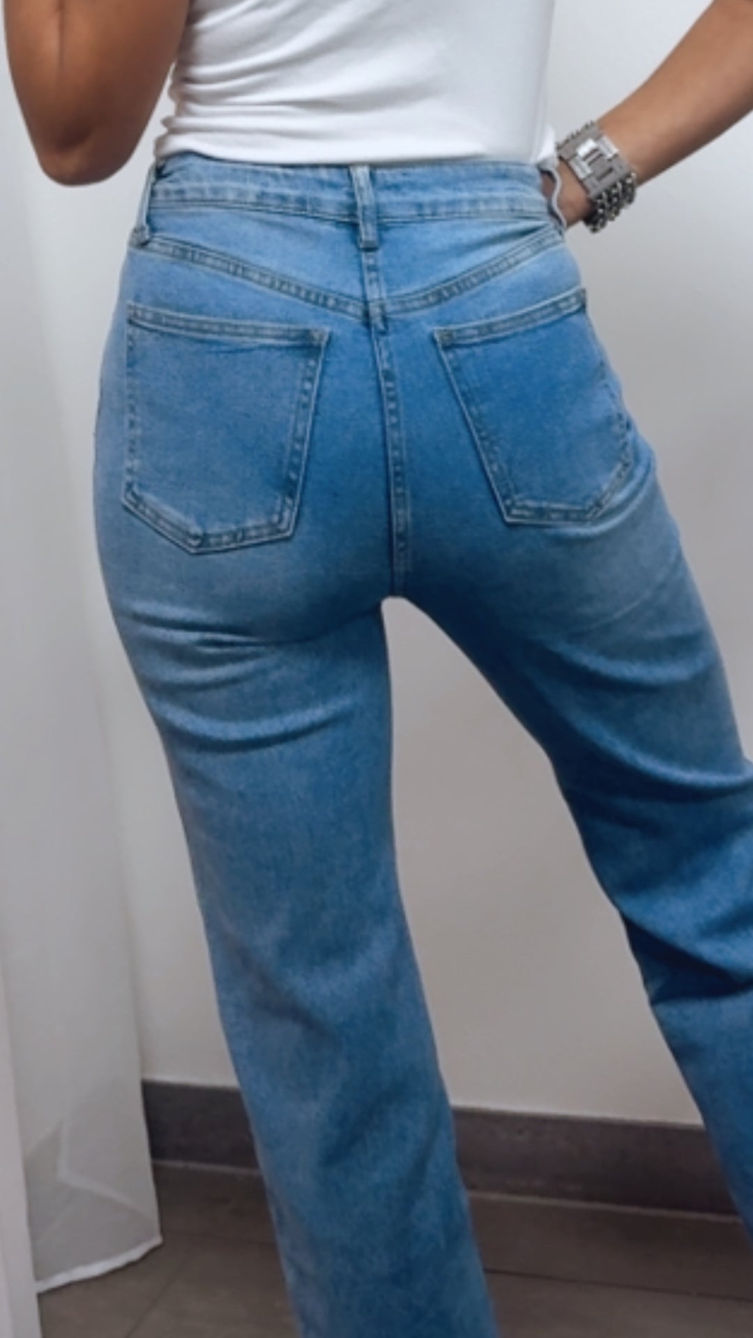 WIDE LEG Jeans Hose " RD2632 " / dunkleres denim blau Art. 13946