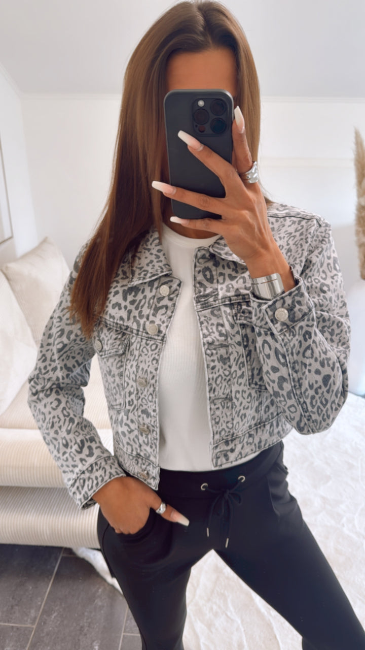 LEO Crop Jacke / grau Art. 9303