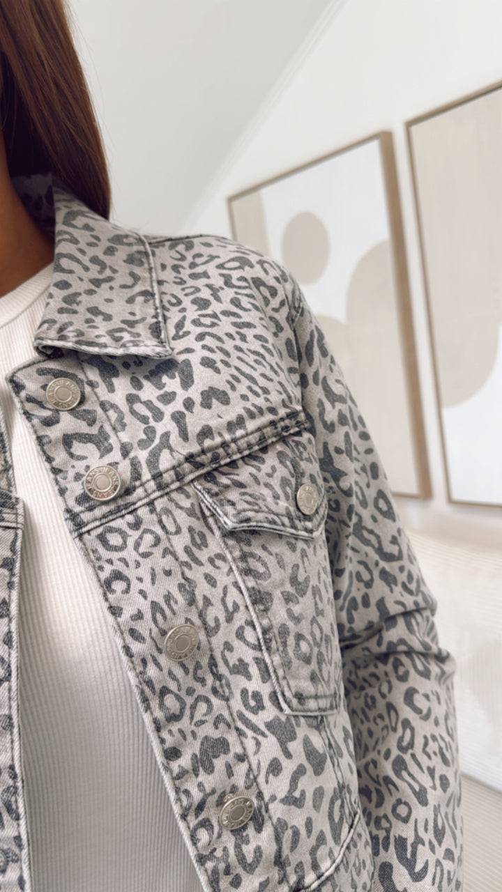 LEO Crop Jacke / grau Art. 9303