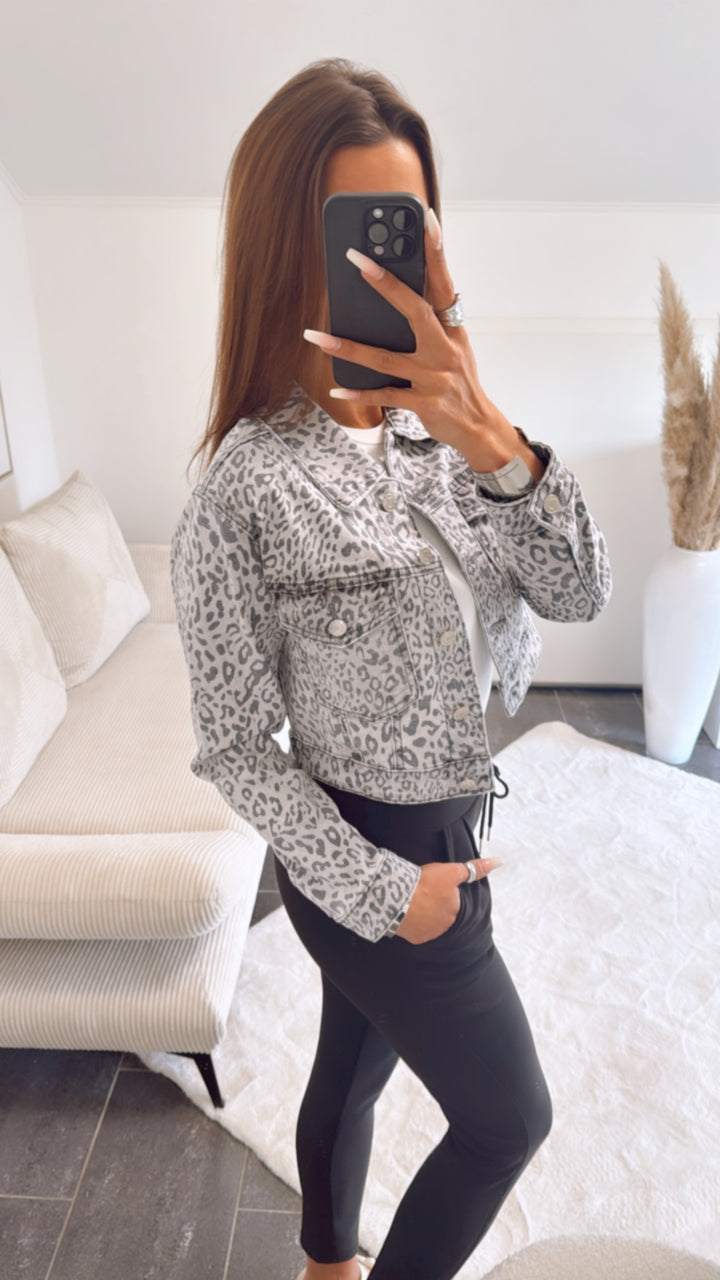 LEO Crop Jacke / grau Art. 9303