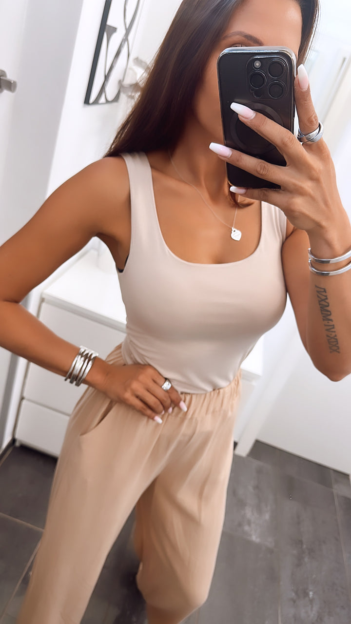 Basic Top Viskose / beige Art. 4834