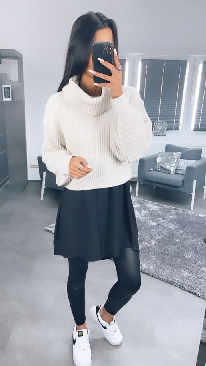 Long Bluse / schwarz Art. 4458